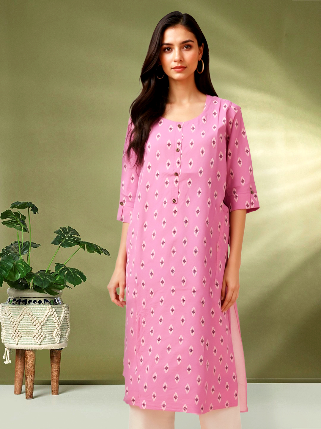 Picture of Daily Delight Printed Straight Kurta